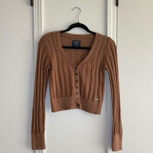 Abercrombie & Fitch Brown Button-Up Cardigan